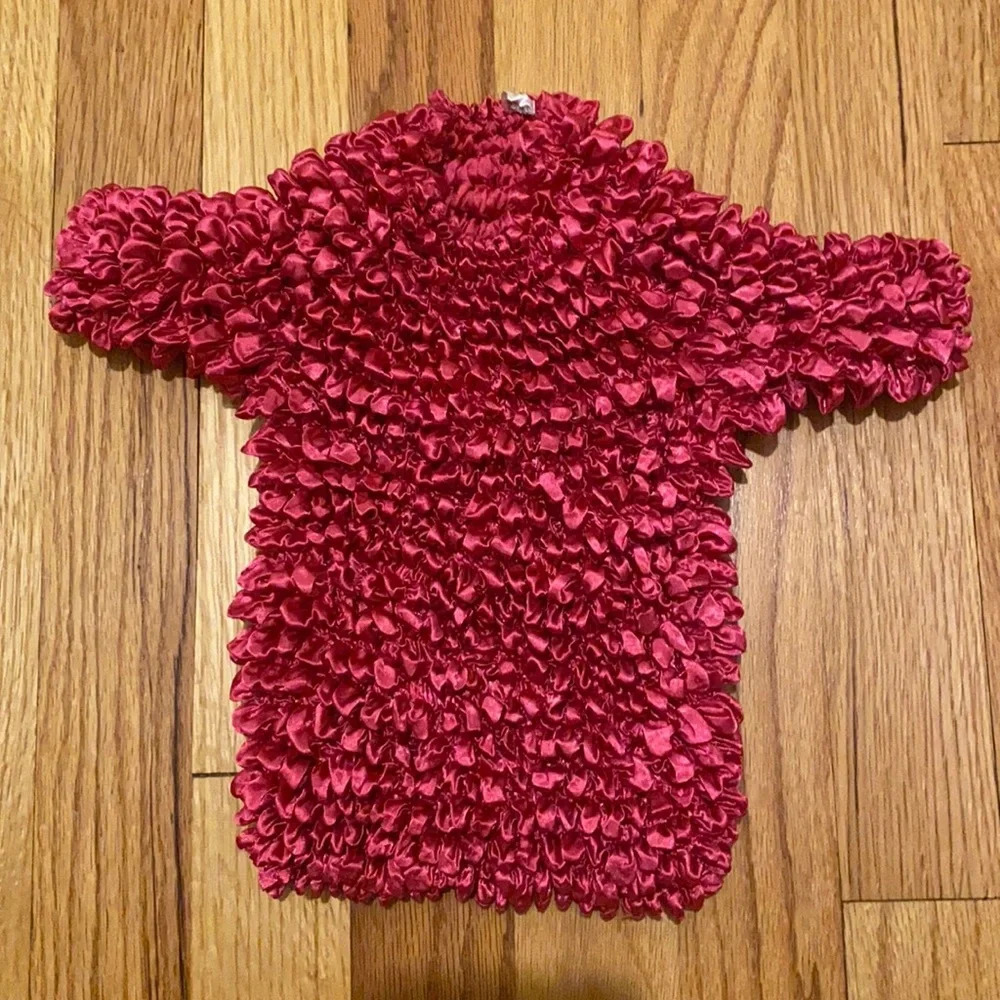 Popcorn vintage 90s Y2K bubble shirt in pink one size fits‎ all